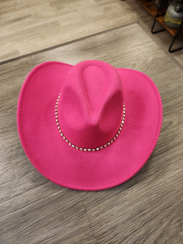 Hot Pink Bling Cowboy Hat