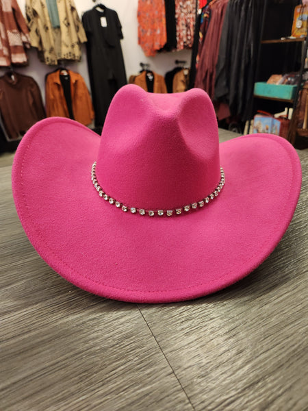 Hot Pink Bling Cowboy Hat