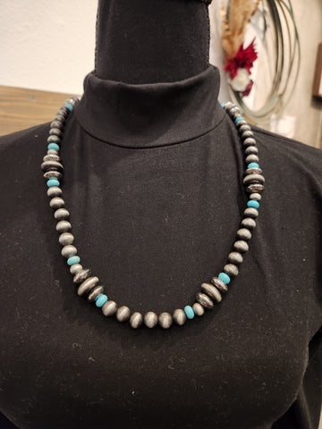 Western Pearl and Bead Necklace
