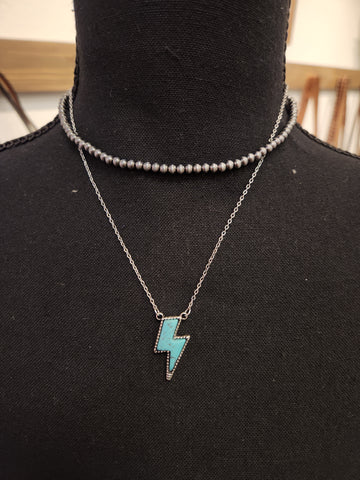 Layered Bolt Necklace