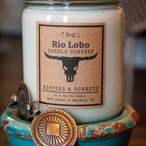 Hippies & Cowboys- 14oz Soy Candle
